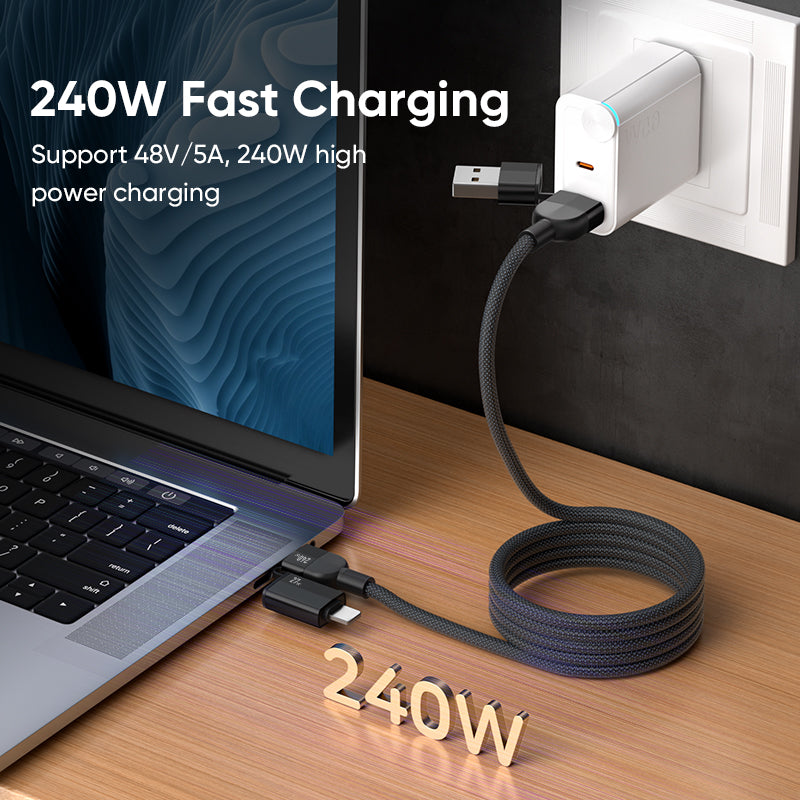 Magcore 4 in 1 Magnetic 240W Super Fast Charging Cable ( 1 Meter )
