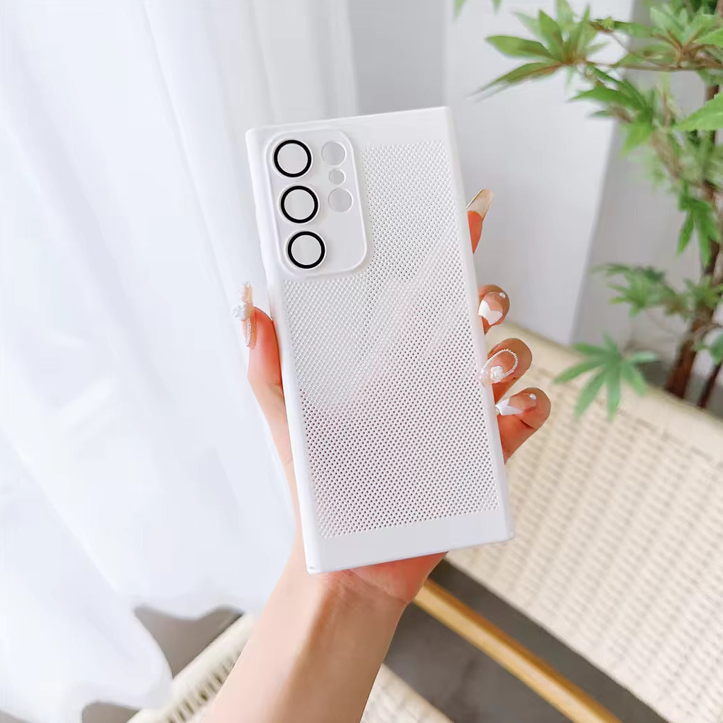 Heat Dissipation Breathable Grid Phone Case For Samsung