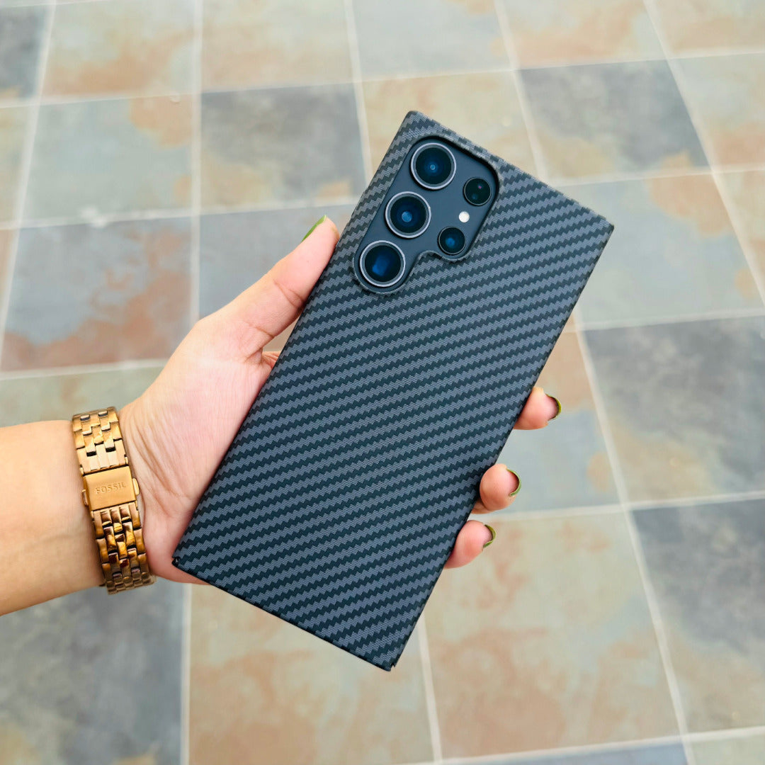 Real Aramid Carbon Fiber Thin Case For Samsung S Series
