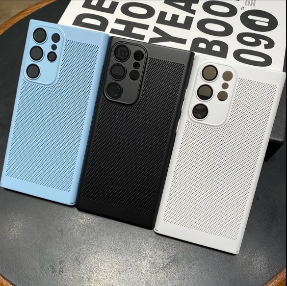 Heat Dissipation Breathable Grid Phone Case For Samsung