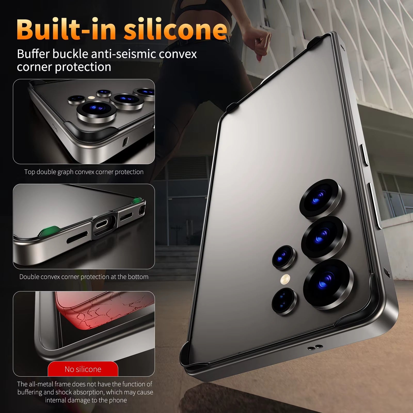 Aluminium Metal Bumper Case For Samsung Galxy S Series