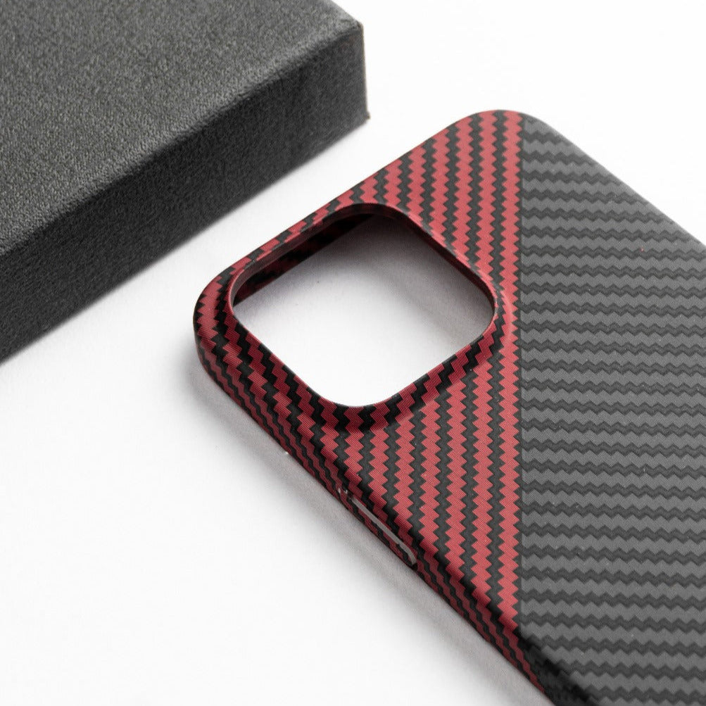 Real Aramid Carbon Fiber Thin Case For iPhone